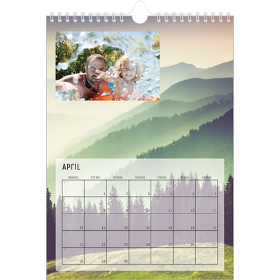 Fotokalender A4 (20 x 30 cm) — Tilbage til naturen [April]