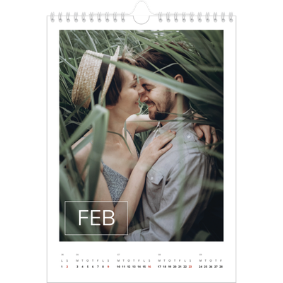 Fotokalender A4 (20 x 30 cm) — Stor dato [Februar]