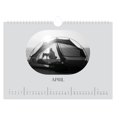 Fotokalender A4 — Den åbne vej [April]