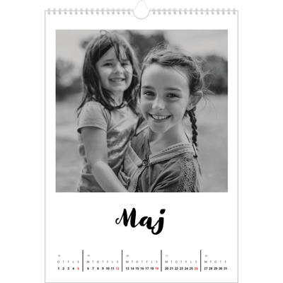 Årskalender A3 — Håndskrevet [kalender forside]