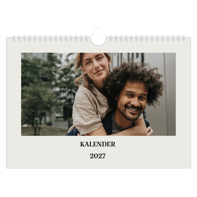 Fotokalender A4 — Simpelt og moderne [kalender forside]