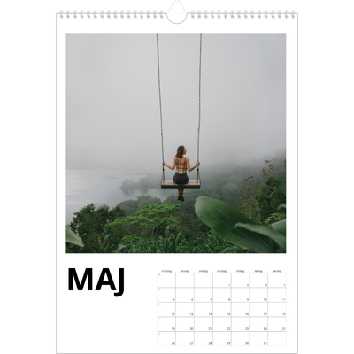 Årskalender A3 — White space [kalender forside]