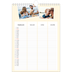 A4 Familiekalender — Moderne familiekalender - Familie på 3 [Februar]