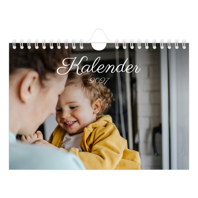 A5 Foto Kalender — Håndskreven måned [kalender forside]