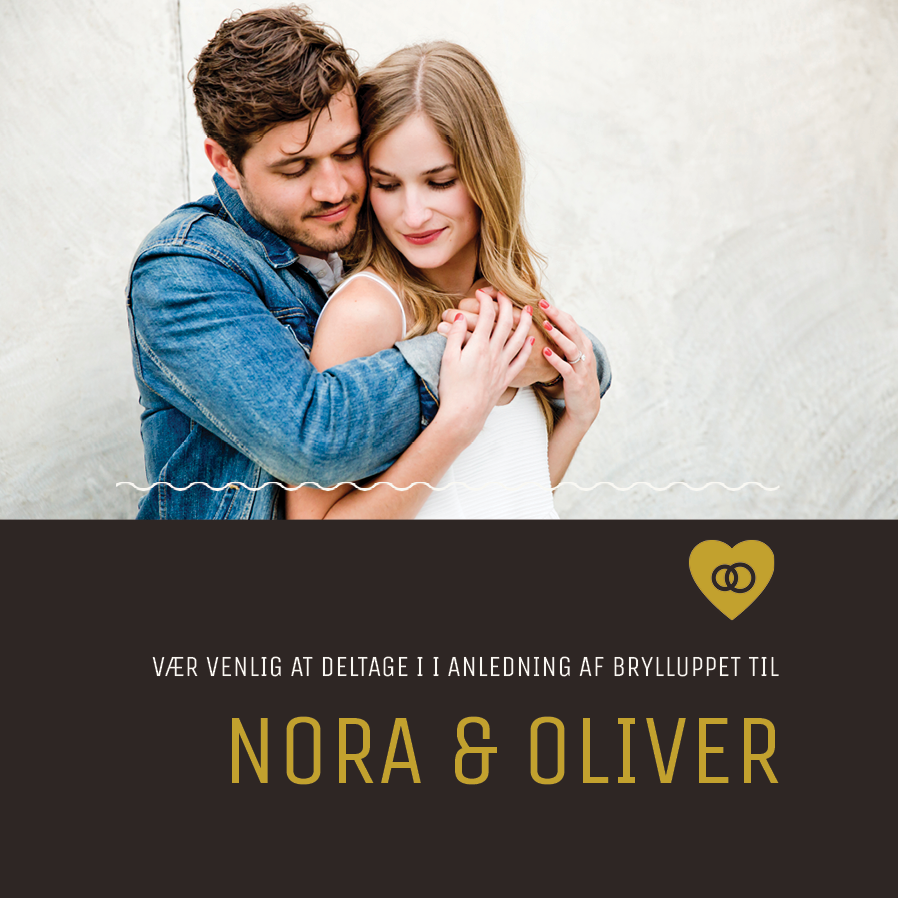 Invitationer — Mørk minimal