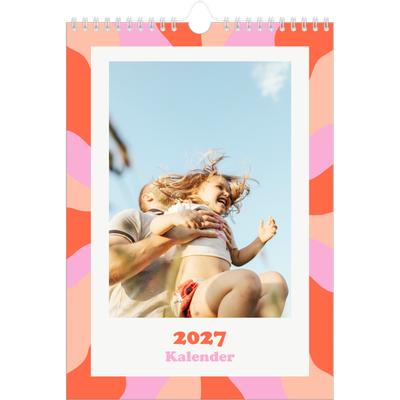 Fotokalender A4 (20 x 30 cm) — Farveglad mønster [kalender forside]