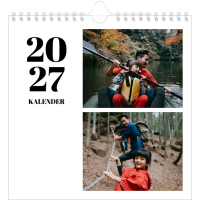 Årskalender kvadratisk — Serif og øjeblikke [kalender forside]
