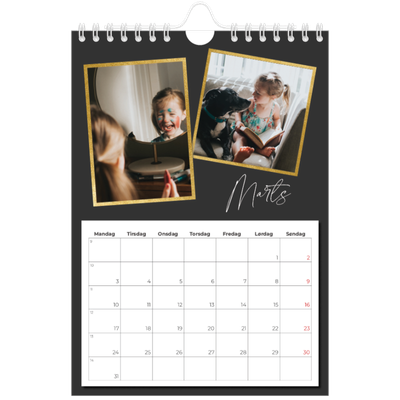 A5 Foto Kalender — Gode minder [Marts]