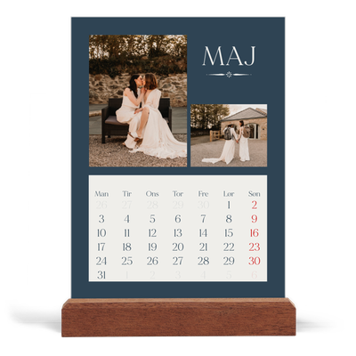 Staffeli kalender - stående  — Skifer & seriffer [kalender forside]