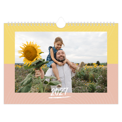 Fotokalender A4 — Farverig kalender [kalender forside]