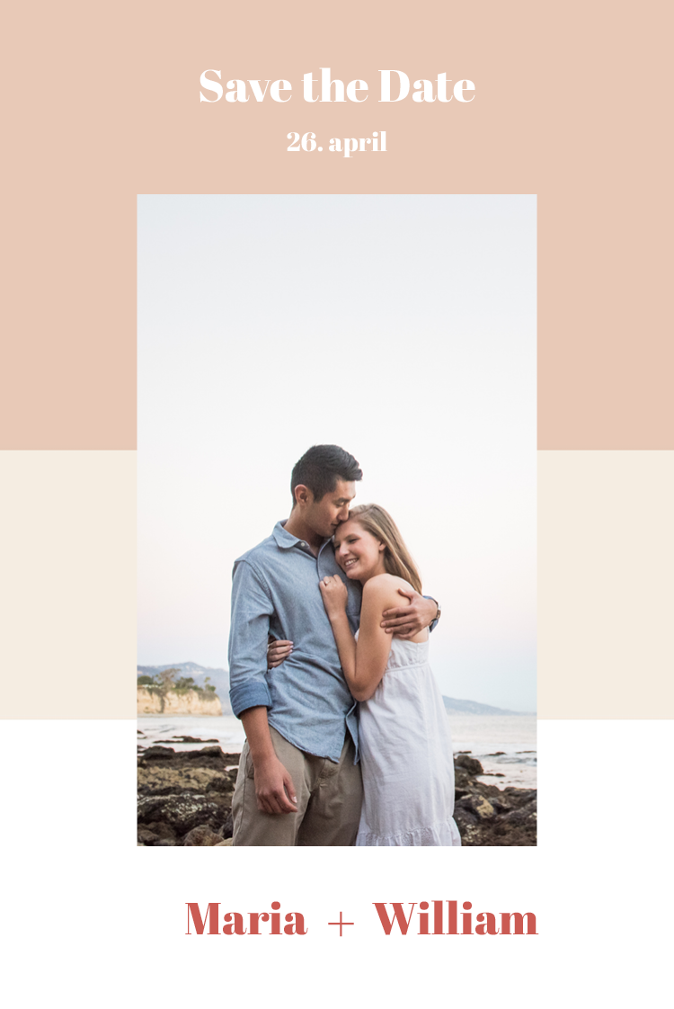 Save the date — Stripede pasteller