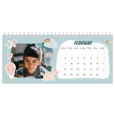 Bordkalendere — Regnbue enhjørning [Februar]
