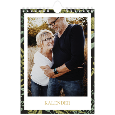 A5 Foto Kalender — Blomstret tapet [kalender forside]