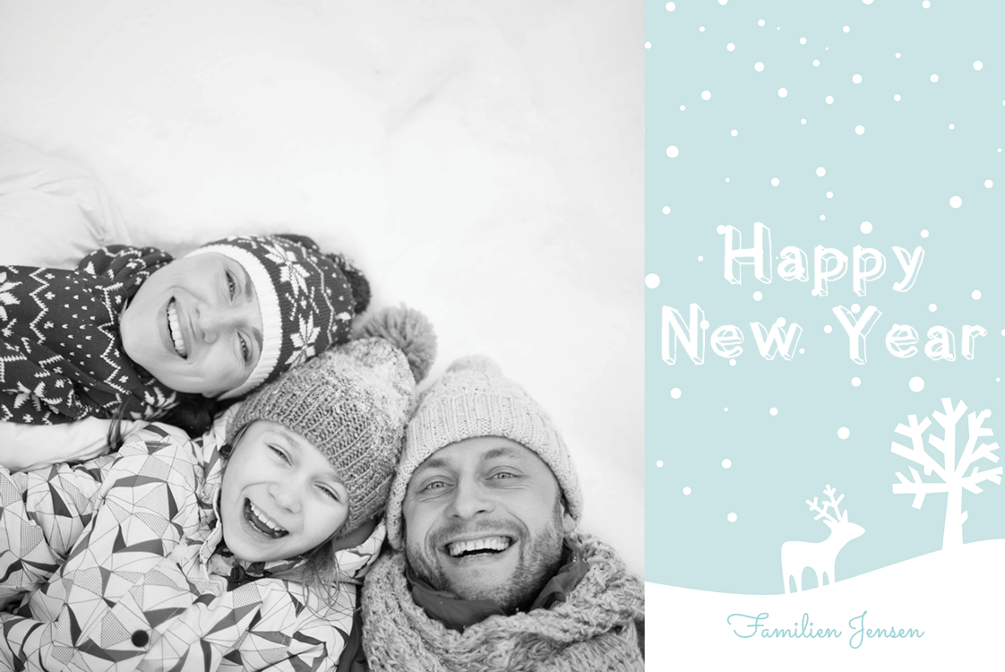 Kort — Sneen falder ned