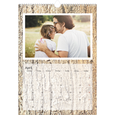 Årskalender A3 — Træbark [April]