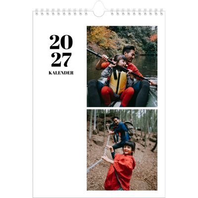 Fotokalender A4 (20 x 30 cm) — Serif og øjeblikke [kalender forside]
