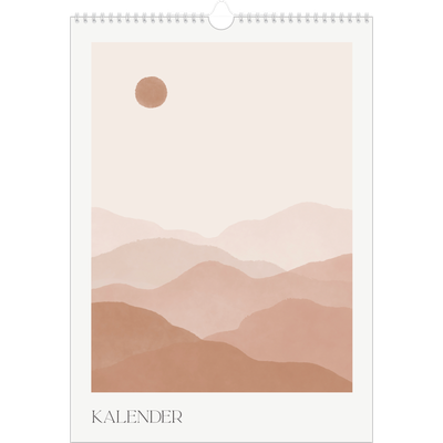 Årskalender A3 — Velvære citater [kalender forside]
