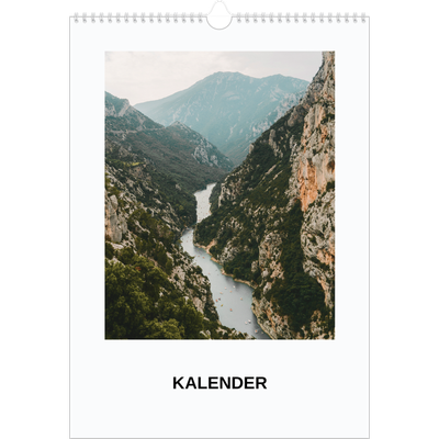 Årskalender A3 — Simpelt billede [kalender forside]