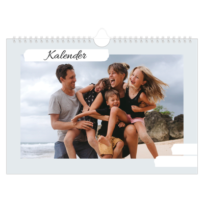 Fotokalender A4 — Pastellfarver [kalender forside]