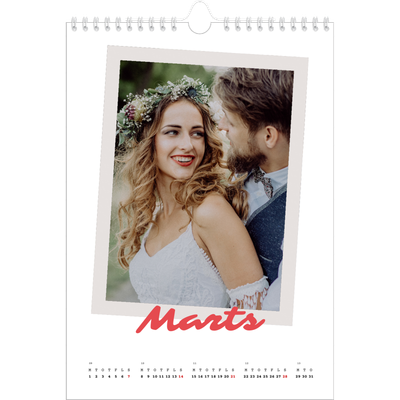 Fotokalender A4 (20 x 30 cm) — Signeret tryk [Marts]