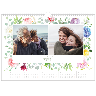 A3 Foto Kalender — Klassiske blomster [April]