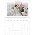 Fotokalender A4 dobbelt (30 x 40 cm) — Guld stor skrift [kalender forside]