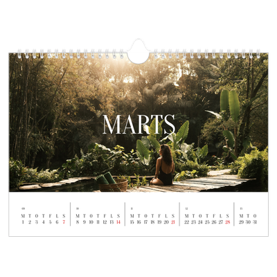 Fotokalender A4 — Endeløs flugt [Marts]