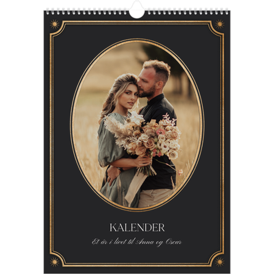 Årskalender A3 — Vintage klassisk [kalender forside]