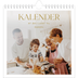 Årskalender kvadratisk — Guld stor skrift [kalender forside]