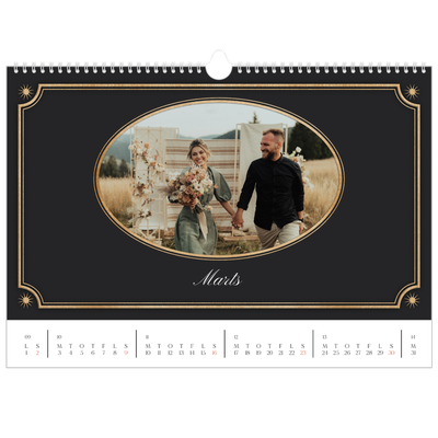 A3 Foto Kalender — Vintage klassisk [Marts]