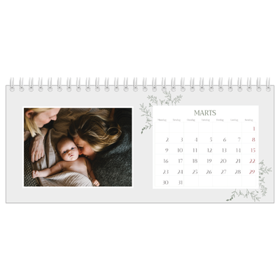 Bordkalendere — Håndtegnet blomster [Marts]