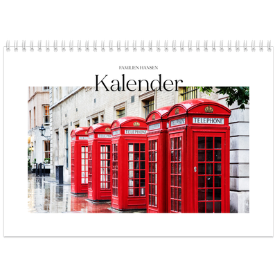 Fotokalender A4 dobbelt (30 x 40 cm) — Min rejseskildring [kalender forside]