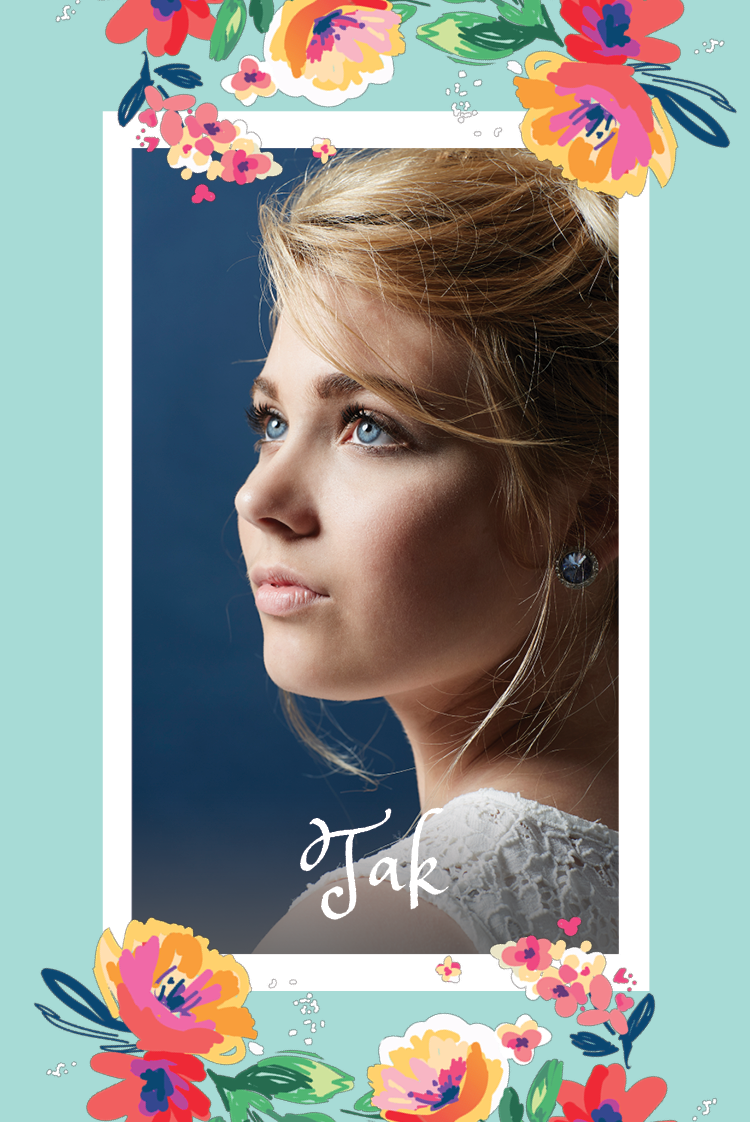 Takkekort — Smukke blomster