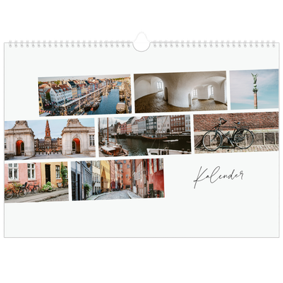 A3 Foto Kalender — Byferie (hvid) [kalender forside]