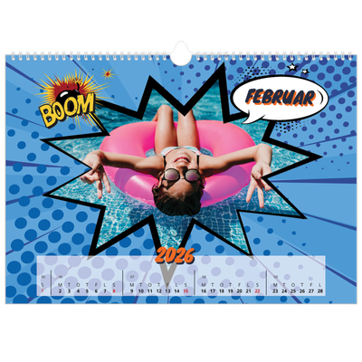 A3 Foto Kalender — Tegneserie [Februar]