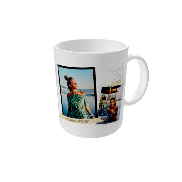 Krus med billede — Scrapbook stil