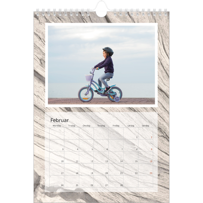 Fotokalender A4 (20 x 30 cm) — Træbark [Februar]