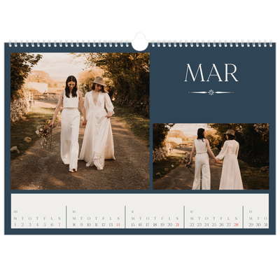 A3 Foto Kalender — Skifer & seriffer [Marts]