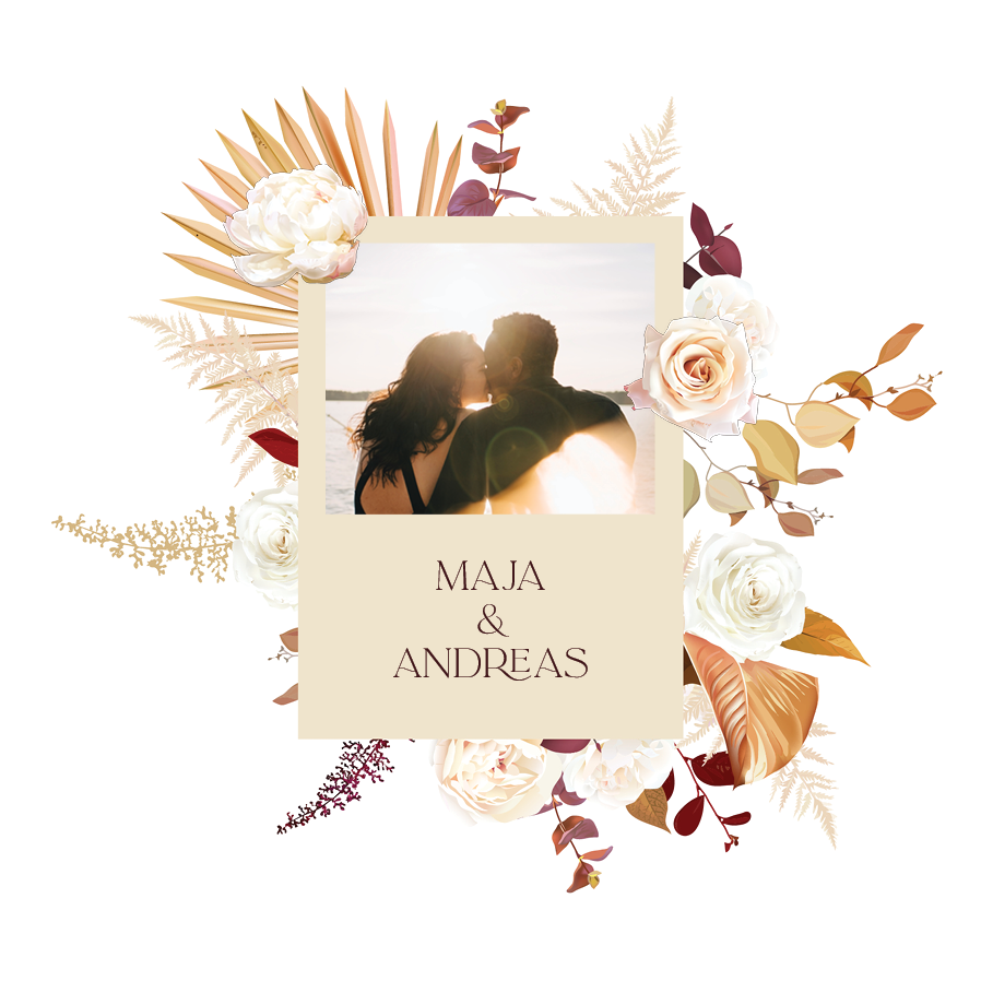 Invitationer — Boho-bryllup