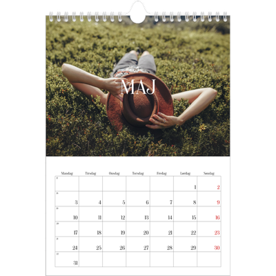 Fotokalender A4 (20 x 30 cm) — Endeløs flugt [Maj]