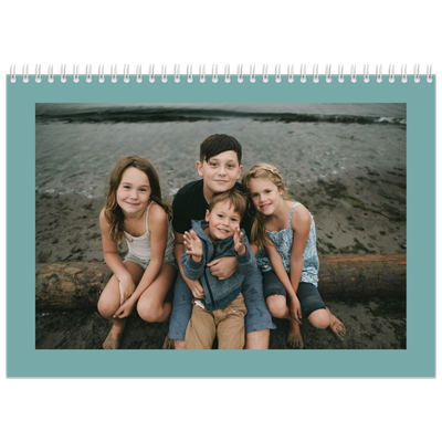 Fotokalender A4 dobbelt (30 x 40 cm) — Jordfarver [kalender forside]