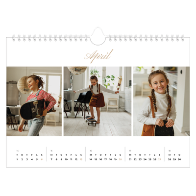 Fotokalender A4 — Fotolister [April]