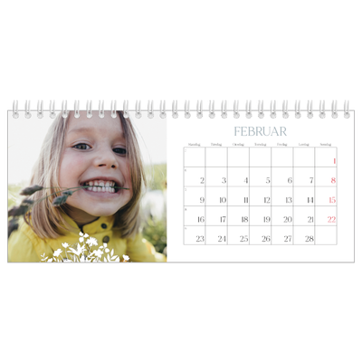 Bordkalendere — Blomstmotiv [Februar]