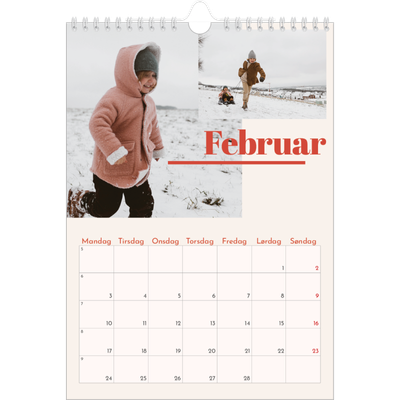 Fotokalender A4 (20 x 30 cm) — 90'ers nostalgi [Februar]