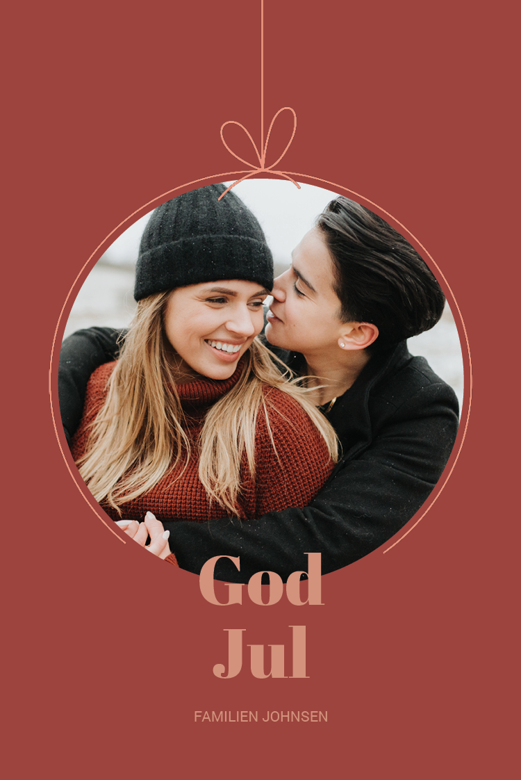 Kort — Moderne julekugle