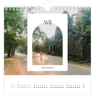 Årskalender kvadratisk — Den åbne bue [Maj]