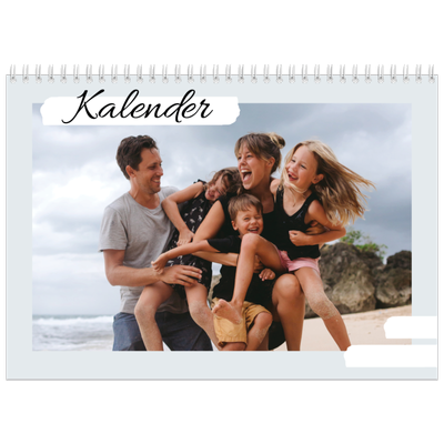 Fotokalender A4 dobbelt (30 x 40 cm) — Pastellfarver [kalender forside]