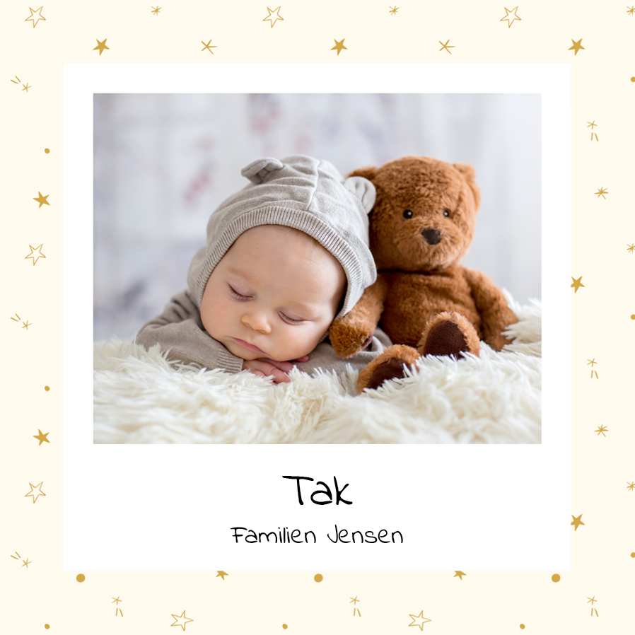 Takkekort — Vores lille stjerne