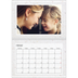 Fotokalender A4 dobbelt (30 x 40 cm) — Marmorbaggrunde [Februar]