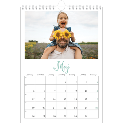 Fotokalender A4 (20 x 30 cm) — Hej verden [kalender forside]